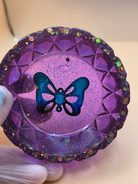 Deep Purple Butterfly Jar