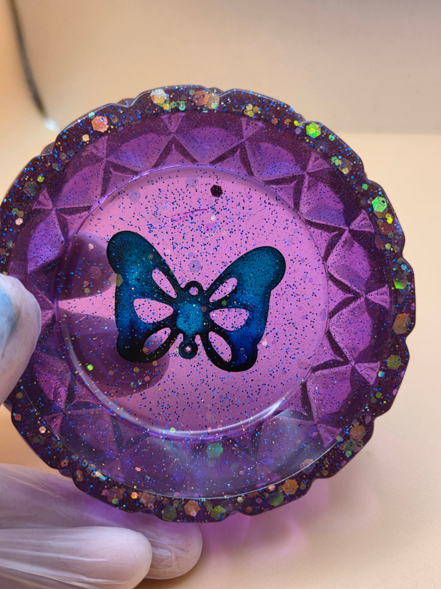 Deep Purple Butterfly Jar