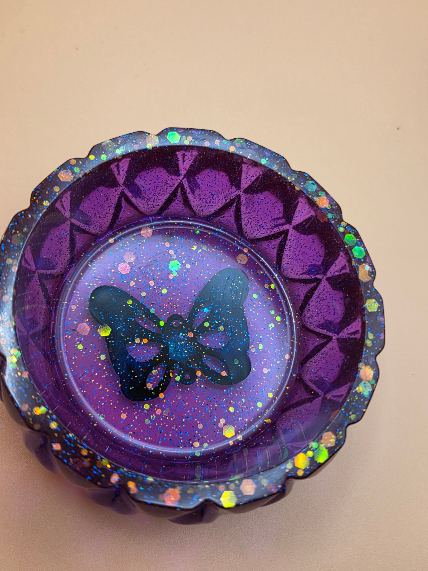 Deep Purple Butterfly Jar