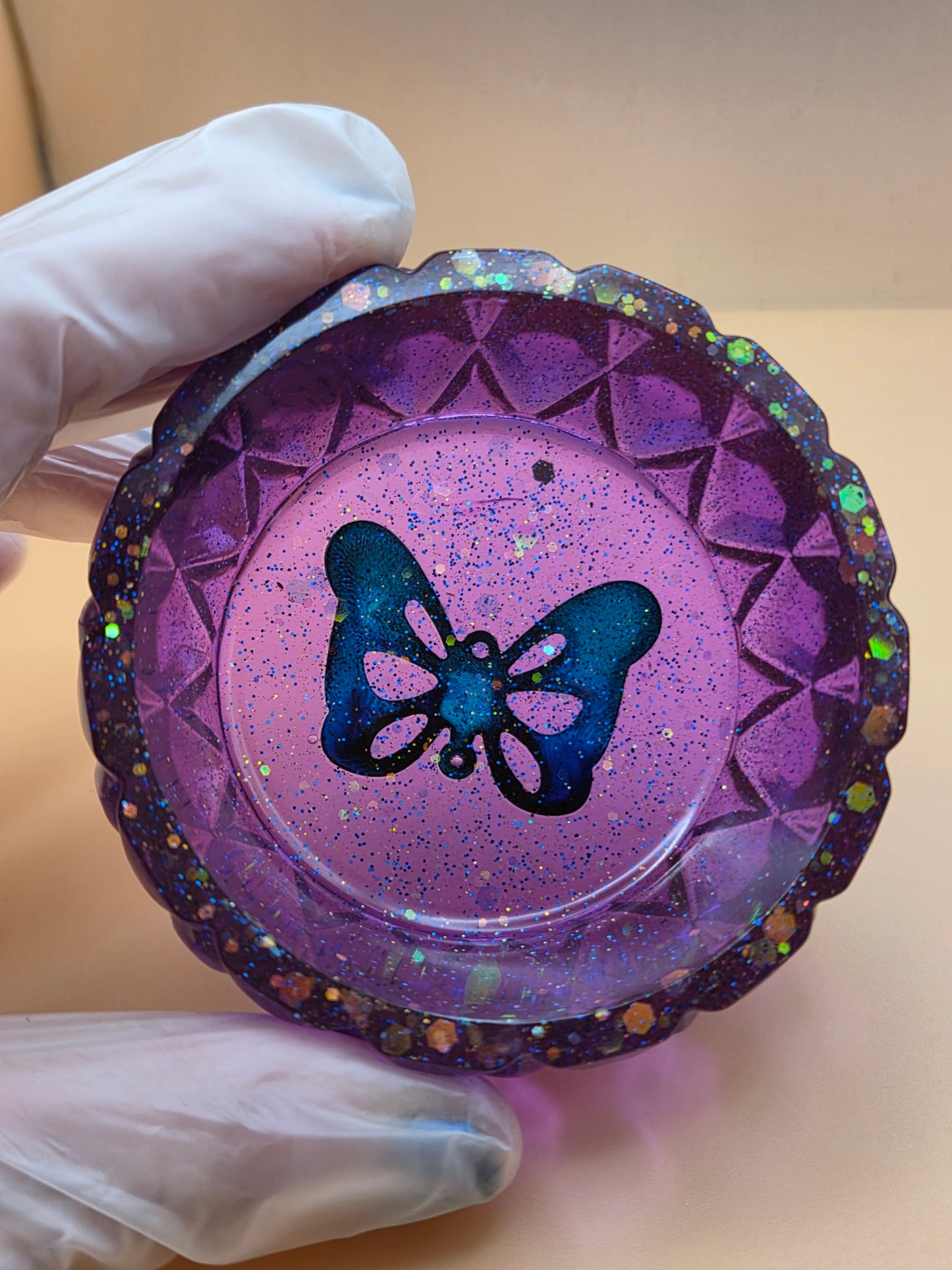 Deep Purple Butterfly Jar