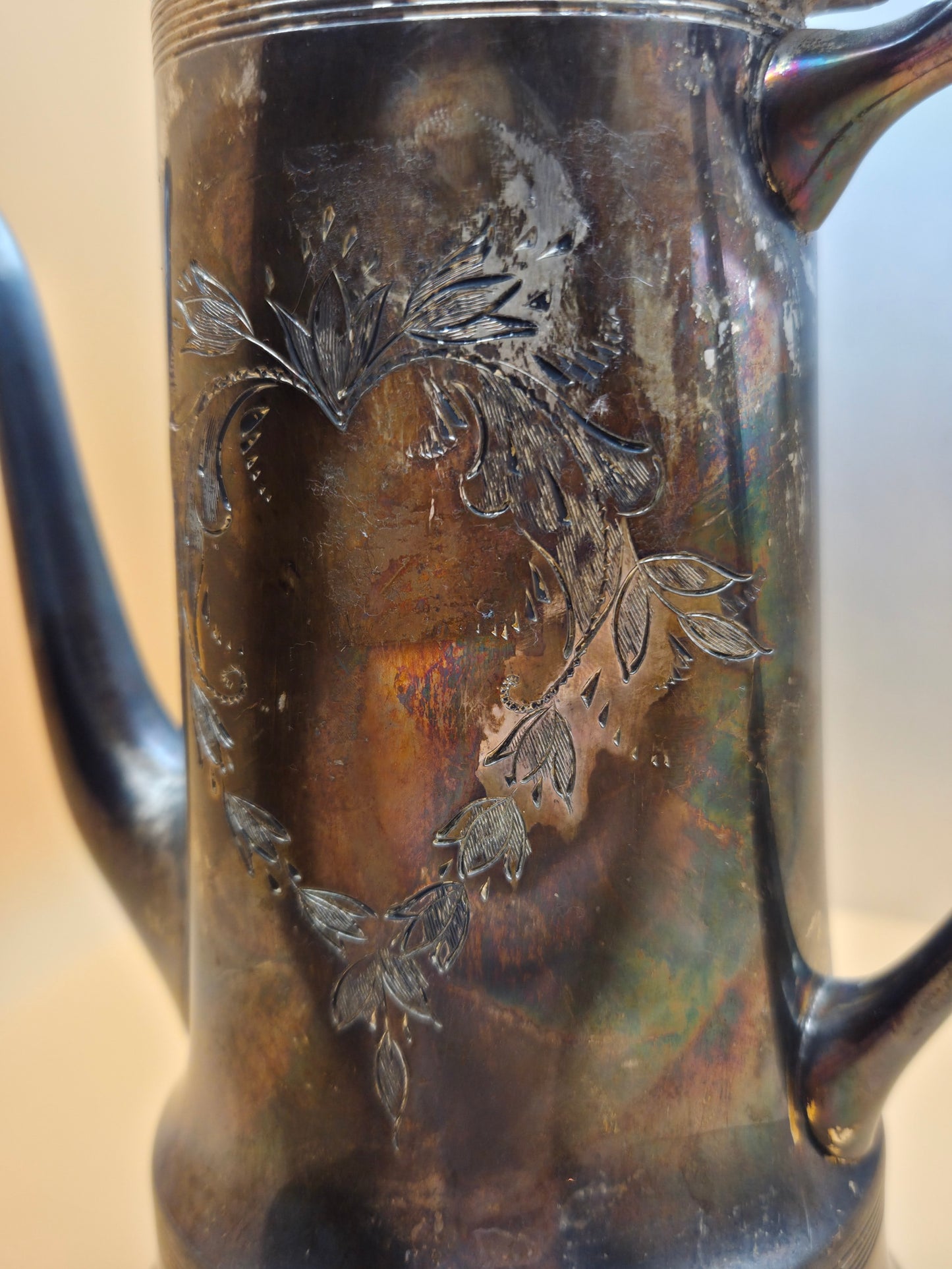 Antique Beacon Silver Co. Coffee Pot